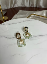Lush Square Hang Earrings
